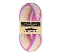 Scheepjes Arcadia Striped Yarn 100g - 914 Sonoran, Pink, Blue and Green