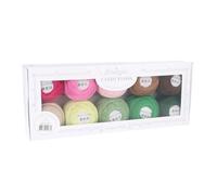 Scheepjes Candy Floss (165m) Colour Pack Yarn - for Knitting or Crocheting Projects, Mercerised Cotton, 1st - Greens, 10 x 20g