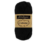 Scheepjes Catona 100g - Jet Black Cotton Yarn