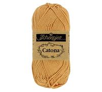 Scheepjes Catona 50g Yarn - Colour 179 Topaz - Ideal for Knitting and Crocheting