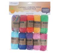 Scheepjes Catona and Chroma Colour Pack 10 x 25g - Fruit Palette
