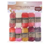 Scheepjes Catona and Chroma Colour Pack 10x25g - Sumptuous Sherbet