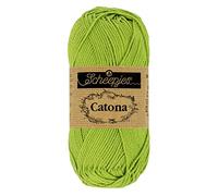 Scheepjes Catona Cotton Yarn, 205 Kiwi, 1x25g