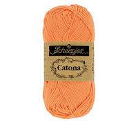 Scheepjes Catona Cotton Yarn, 386 Peach, 1x25g