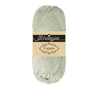 Scheepjes Catona Shine 1x50g - Light Silver Crochet and Knitting Yarn