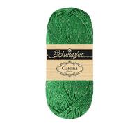 Scheepjes Catona Shine 50g - 515-S Emerald and Silver Yarn