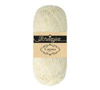 Scheepjes Catona Shine 50g - Bridal White & Gold