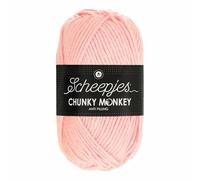 Scheepjes Chunky Monkey Aran Weight Yarn | 100g Ball | Anti-Pilling Acrylic | Soft & Hypoallergenic for Knitting and Crochet Blankets, Toys & Garments (1130 Blush)