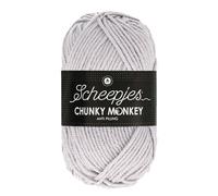Scheepjes Chunky Monkey Aran Weight Yarn | 100g Ball | Anti-Pilling Acrylic | Soft & Hypoallergenic for Knitting and Crochet Blankets, Toys & Garments (1724 Heather)