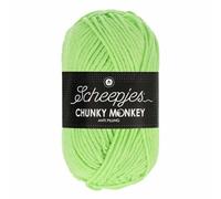 Scheepjes Chunky Monkey Aran Weight Yarn | 100g Ball | Anti-Pilling Acrylic | Soft & Hypoallergenic for Knitting and Crochet Blankets, Toys & Garments (1316 Pistachio)