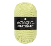 Scheepjes Chunky Monkey Aran Weight Yarn | 100g Ball | Anti-Pilling Acrylic | Soft & Hypoallergenic for Knitting and Crochet Blankets, Toys & Garments (1020 Mint)