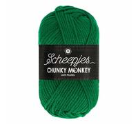 Scheepjes Chunky Monkey Aran Weight Yarn | 100g Ball | Anti-Pilling Acrylic | Soft & Hypoallergenic for Knitting and Crochet Blankets, Toys & Garments (1116 Juniper)