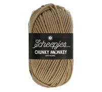 Scheepjes Chunky Monkey Aran Weight Yarn | 100g Ball | Anti-Pilling Acrylic | Soft & Hypoallergenic for Knitting and Crochet Blankets, Toys & Garments (1065 Sage)