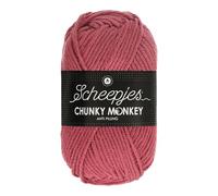 Scheepjes Chunky Monkey Aran Weight Yarn | 100g Ball | Anti-Pilling Acrylic | Soft & Hypoallergenic for Knitting and Crochet Blankets, Toys & Garments (1023 Salmon)
