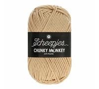 Scheepjes Chunky Monkey Aran Weight Yarn | 100g Ball | Anti-Pilling Acrylic | Soft & Hypoallergenic for Knitting and Crochet Blankets, Toys & Garments (1710 Camel)