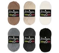 Scheepjes Colour Crafter Colour Pack 6x50g - Windmills Pink and Purple Yarn Set