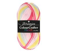 Scheepjes Colour Crafter Parade 1x100g - 602 Pastel Party, Grey, Pink, Yellow Crochet and Knitting Yarn