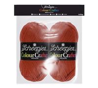 Scheepjes Colour Crafter Solid Pack 2x150g - Orange Yarn for Knitting and Crocheting