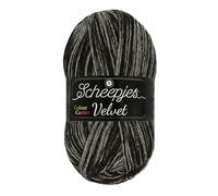 Scheepjes Colour Crafter Velvet 1x100g - 841 Kelly, Black and Grey Acrylic Yarn