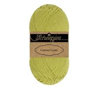 Scheepjes Cotton Create 1x50g - 669 Cast Off, Green Knitting and Crochet Yarn