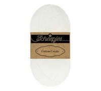 Scheepjes Cotton Create 50g - 502 Press, White Crochet and Knitting Yarn