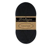 Scheepjes Cotton Create 50g - 515 Mark, Premium Black Yarn for Knitting and Crocheting