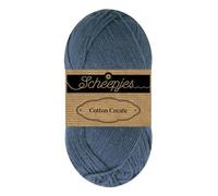 Scheepjes Cotton Create 50g - 527 Patch, Grey Yarn for Knitting and Crocheting