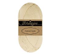 Scheepjes Cotton Create 50g - 656 Spin, Cream Cotton Yarn for Knitting and Crochet