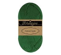 Scheepjes Cotton Create 50g - 713 Explore, Green Yarn for Knitting and Crocheting