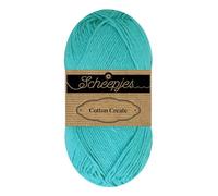 Scheepjes Cotton Create 50g - 725 Start, Blue Cotton Knitting and Crochet Yarn