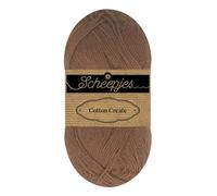 Scheepjes Cotton Create 50g Yarn - 657 Gather, Brown for Knitting and Crochet