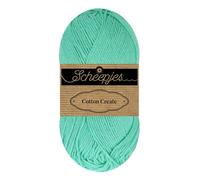 Scheepjes Cotton Create 50g Yarn - 665 Seam, Green Knitting and Crochet Yarn