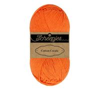 Scheepjes Cotton Create 50g Yarn - 716 Orange for Knitting and Crochet