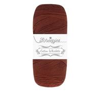 Scheepjes Cotton Whirlette Yarn 100g - Chocolate Brown