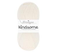 Scheepjes Kindsome (150m) Sport Weight Yarn - Wool-Blend, for Blankets, Cuddly Toys, Baby and Kid's Clothing, 701 Cloud White, 1 x 50g