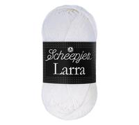 Scheepjes Larra 1x50g - 07310 Witte Katoen Garens voor Breien en Haken