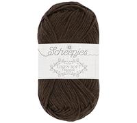 Scheepjes Linen Soft 50g - 601 Brown, Luxury Knitting and Crochet Yarn
