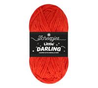 Scheepjes Little Darling 1x50g 417 Strawberry Red Yarn for Knitting and Crocheting