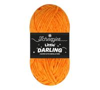 Scheepjes Little Darling 50g - 403 Pumpkin, Versatile Yarn for Knitting and Crochet