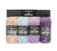 Scheepjes Little Darling Gradient Yarn, 4 x 25g - LOL Purple Yellow Blue