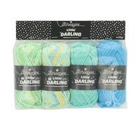 Scheepjes Little Darling Gradient Yarn, 4x25g, Green/Blue, 1 Pack