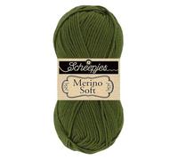 Scheepjes Merino Soft 1x50g - 627 Manet, Green Knitting and Crochet Yarn
