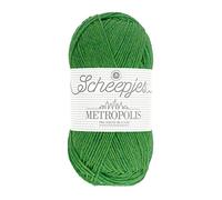 Scheepjes Metropolis 1x50g - 029 Salvador Green Yarn for Knitting and Crocheting