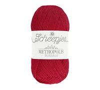 Scheepjes Metropolis Yarn 50g - Bordeaux Red for Knitting and Crocheting