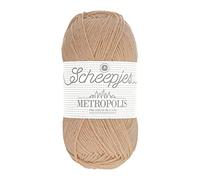 Scheepjes Metropolis Yarn - 50g Cream and Pink - Ideal for Knitting and Crocheting