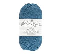 Scheepjes Metropolis 50g - 009 Madrid, Blue Knitting and Crochet Yarn