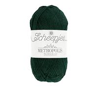 Scheepjes Metropolis 50g - 016 Karachi, Green Yarn for Knitting and Crocheting