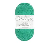 Scheepjes Metropolis 50g - 022 Pasay, Green Yarn for Knitting & Crochet