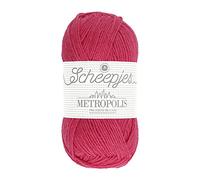 Scheepjes Metropolis 50g Yarn - 059 Montreal, Pink Knitting and Crochet Yarn