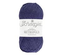 Scheepjes Metropolis Yarn - 50g - 003 Dallas, Purple Knitting and Crochet Yarn